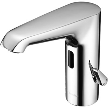 Schell Elektronische Wastafelmengkraan Schell Xeris HD-M Medium Chroom met Inbouwtransformator Schell