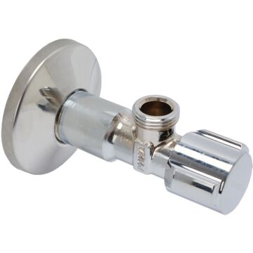 Schell Hoekstopkraan Met Rozet 1/2" Buitendraad X 3/8" Buitendraad Chroom