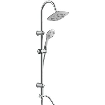 Schütte SCHÜTTE Regendoucheset TENERIFFA chroomkleurig-wit