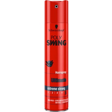Schwarzkopf Haarspray Schwarzkopf Poly Swing Ultimate Hairspray Extreme Stron 250 ml