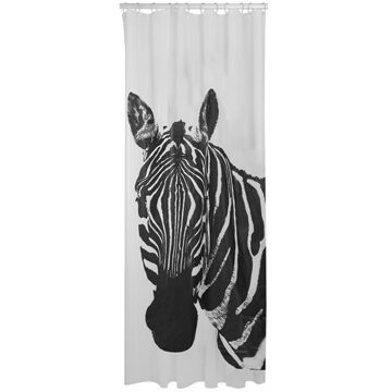 Sealskin Douchegordijn Zebra 180x200 cm PEVA Zwart / Wit