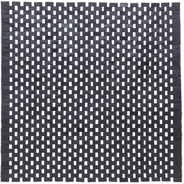 Sealskin Woodblock Badmat - 60 x 60 cm - Zwart