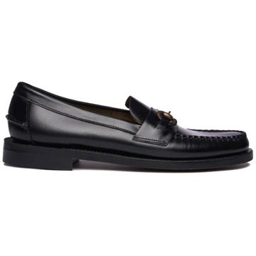 Sebago Zwarte leren instapper Sebago , Black , Heren - 43 1/2 Eu,41 1/2 Eu,40 Eu,43 Eu,44 EU