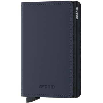 Secrid Slim wallet mat midnight blue Blauw