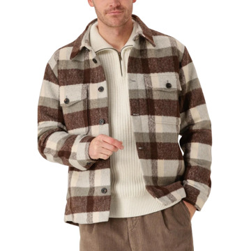 Selected Homme Bruin Overshirt voor Moderne Man Selected Homme , Brown , Heren - 2Xl,Xl,L,M,S