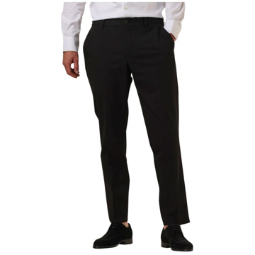 Selected Homme Slim-Liam Flex Zwarte Pantalon Selected Homme , Black , Heren - 2Xl,Xl,L,M,S