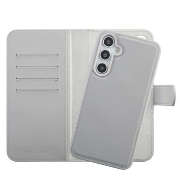 Selencia Olyn Uitneembare Bookcase met MagSafe voor de Samsung Galaxy A35 / A55 - Grijs