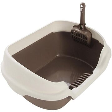 Semi-gesloten Kattenbak Praktische Kat Cleaning Bad Wastafel Kattenbakvulling Wc Voor Kat Levert koffie