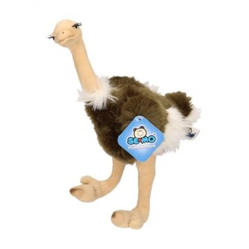 Semo Struisvogel knuffel - pluche dieren - 30 cm - loopvogel - Struisvogels