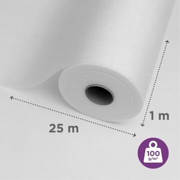 Sencys Glasvliesbehang - Voorgeschilderd - 25m X 1m - 75gr