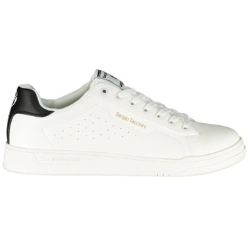 Sergio Tacchini Stijlvolle witte sneakers met contrastdetails Sergio Tacchini , White , Heren - 41 Eu,44 Eu,45 Eu,42 EU