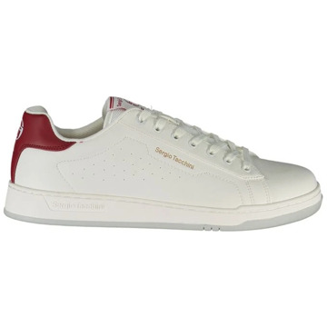 Sergio Tacchini Witte Sneakers met Contrastdetails Sergio Tacchini , White , Heren - 41 Eu,45 Eu,43 EU