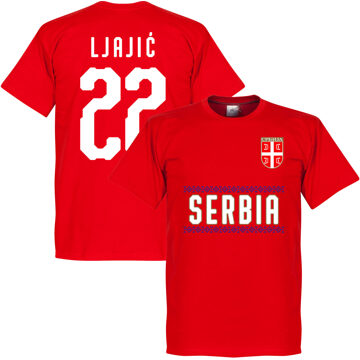 Servië Ljajic 22 Team T-Shirt - Rood - S