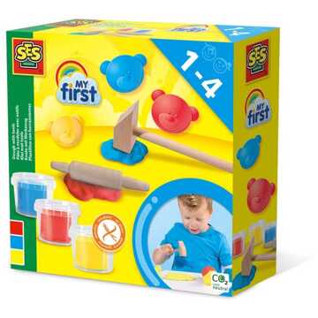 SES Creative My first - Klei met tools 3x90gr Multikleur