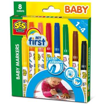 SES My First - Baby markers 8 kleuren Multikleur