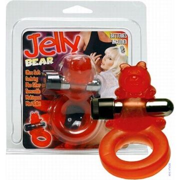 Seven Creations Jelly Bear - Cockring - Rood - Ø 25 mm