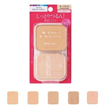 SHISEIDO Aqualabel Moist Powder Foundation SPF 20 PA++ BO10 Beige Ocher Refill