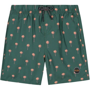 SHIWI Scratch Palm Zwemshort Jongens groen - roze - 134/140
