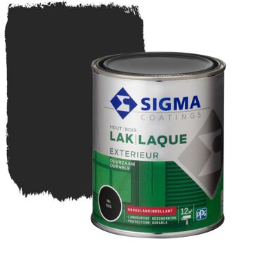 Sigma Exterieur Lak Ral7021 Hoogglans 750 Ml