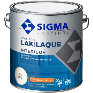 Sigma SigmaLak Interieur Zijdeglans Ral9010 2,5l