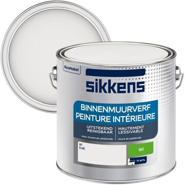 Sikkens Muurverf - Mat - Wit - 2,5l