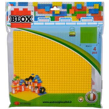 Simba Blox 4x bouwplaat elk 25x25cm Kleurrijk