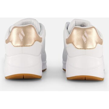 Skechers Uno Sneakers Dames wit - goud - 37