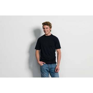 Slater 2510 - 2-pack Heren T-shirt Hoge Ronde Hals Navy Basic - M