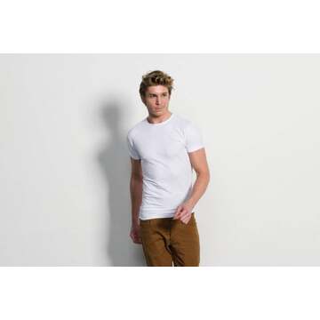 Slater 6500 - 2-pack Heren T-shirt Ronde Hals Wit Stretch - M