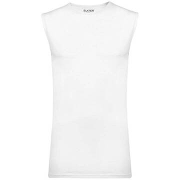 Slater Stretch 1-pack Mouwloos T-shirt Ronde Hals Wit (1700)