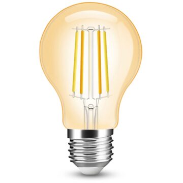 Slimme filament zigbee led lamp - dual white 7w e27 fitting - a60 model colored