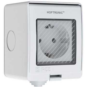 slimme stekker - extra plat Wit