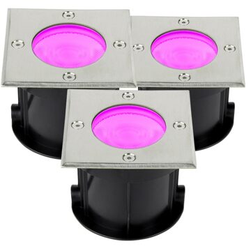 Slimme zigbee inbouw grondspot 9w recht - starterset