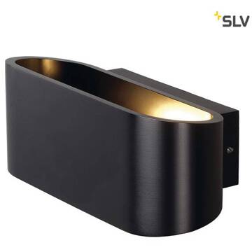 SLV OSSA R7s Zwart wandlamp