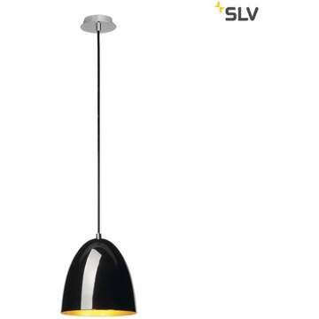 SLV PARA CONE 20 zwart / goud hanglamp