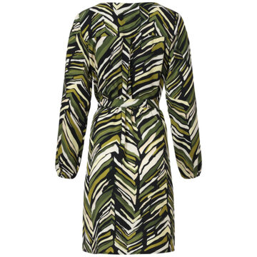 Smashed Lemon Army groen korte zig-zag print jurk | Bruin/groen - XXXL