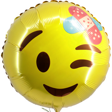Smiley ballon pleister