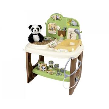 Smoby Zoo Veterinary Center - 1 Panda knuffel - Veel accessoires en functies