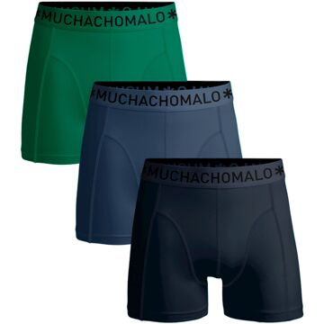Solid Boxers Heren (3-pack) groen - blauw