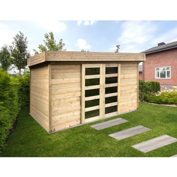 Solid tuinhuis 'Stockholm' hout 8,36 m²