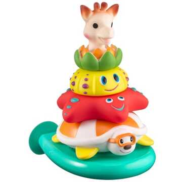 Sophie de Giraf Splash en Surf piramide