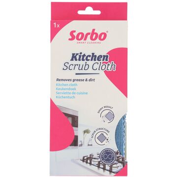 Sorbo Keuken poetsdoek 32x32cm Blauw