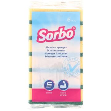 Sorbo Schuurspons 6 Stuks