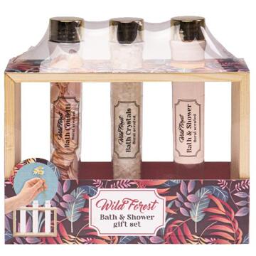 Source Balance Wild Forest Bad Giftset Flower Met Badconfetti, Badcrystallen, Bad-en Douchegel.