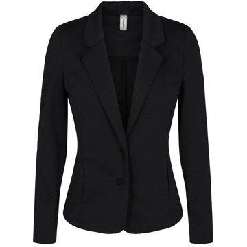 Soyaconcept Korte zwarte blazer met getailleerde pasvorm Soyaconcept , Black , Dames - Xl,L