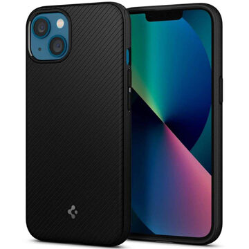 Spigen MagSafe Armor Backcover voor de iPhone 13 - Zwart