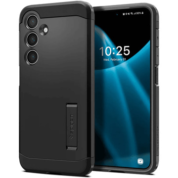 Spigen Tough Armor Backcover voor de Samsung Galaxy S24 - Black Zwart