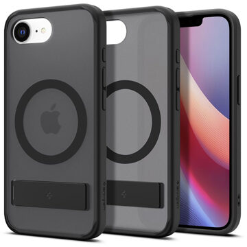 Spigen Ultra Hybrid S MagSafe voor de Apple iPhone 16e - Frost Black Zwart