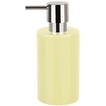 Spirella zeeppompje/dispenser Sienna - glans geel - porselein - 16 x 7 cm - 300 ml