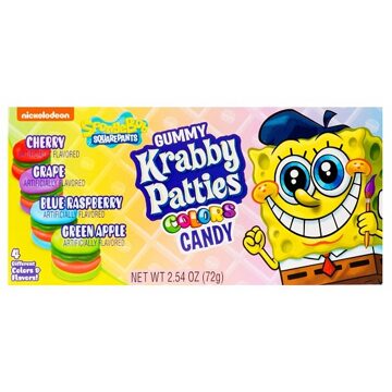 Spongebob Squarepants Gummy Krabby Patties Colors 72 Gram